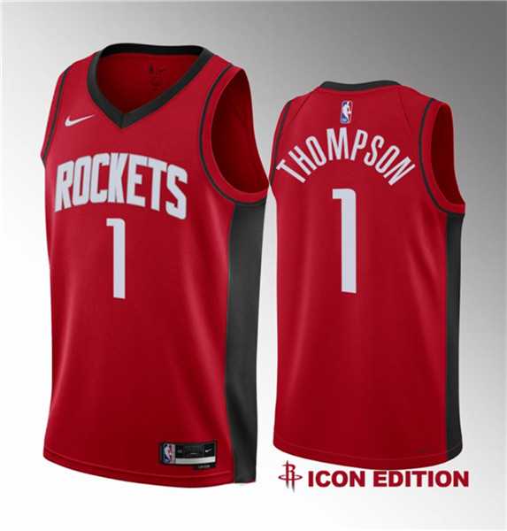 Men's Houston Rockets #1 Amen Thompson Red 2023 Draft Swingman Icon Edition Stitched Basketball Jersey,We sell and wholesale Men's Houston Rockets #1 Amen Thompson Red 2023 Draft Swingman Icon Edition Stitched Basketball Jersey on line form chian!